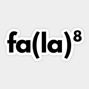 Fa La 8 Math Sticker